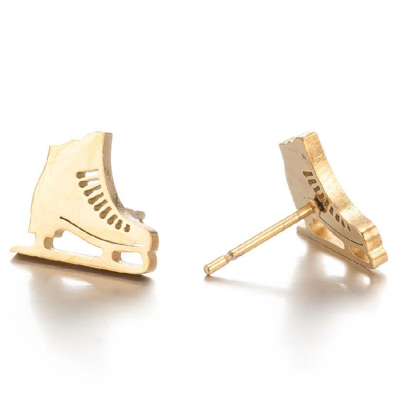 Pendientes al por mayor del acero inoxidable del baloncesto del fútbol de los deportes de los patines